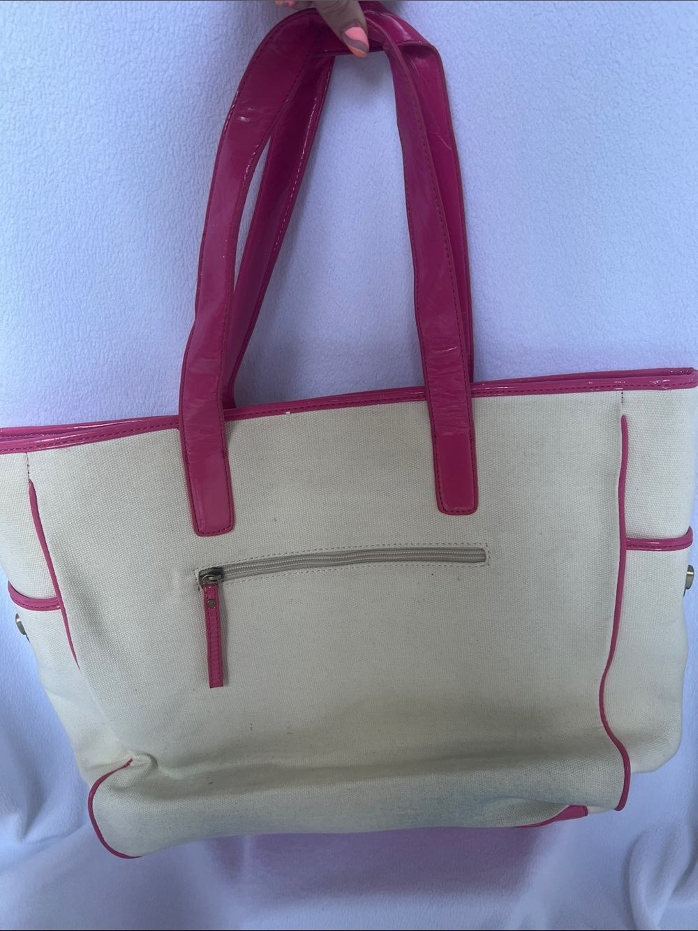 Coach Bonnie Cashin Sketch Book Tote Cream & Pink - Picture 2 of 6
